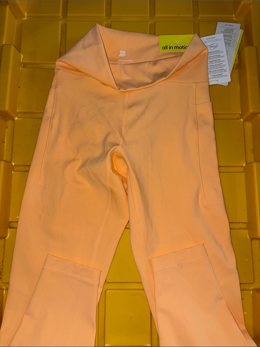 All in Motion Peach Pocket Active Leggings